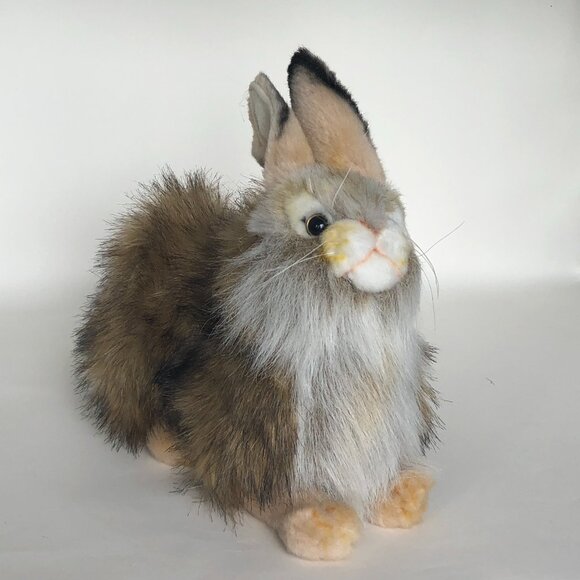 Hansa Handcrafted Rabbit Fawn Stuffed Animal Brand New w/ Tag - Picture 3 of 11